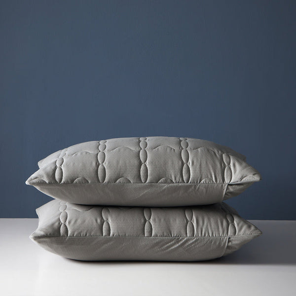 HKM-357267 Antibacterial Quilted Pillow Protector Cover in Various Colors - 100% Polyester, 48cm x 74cm
