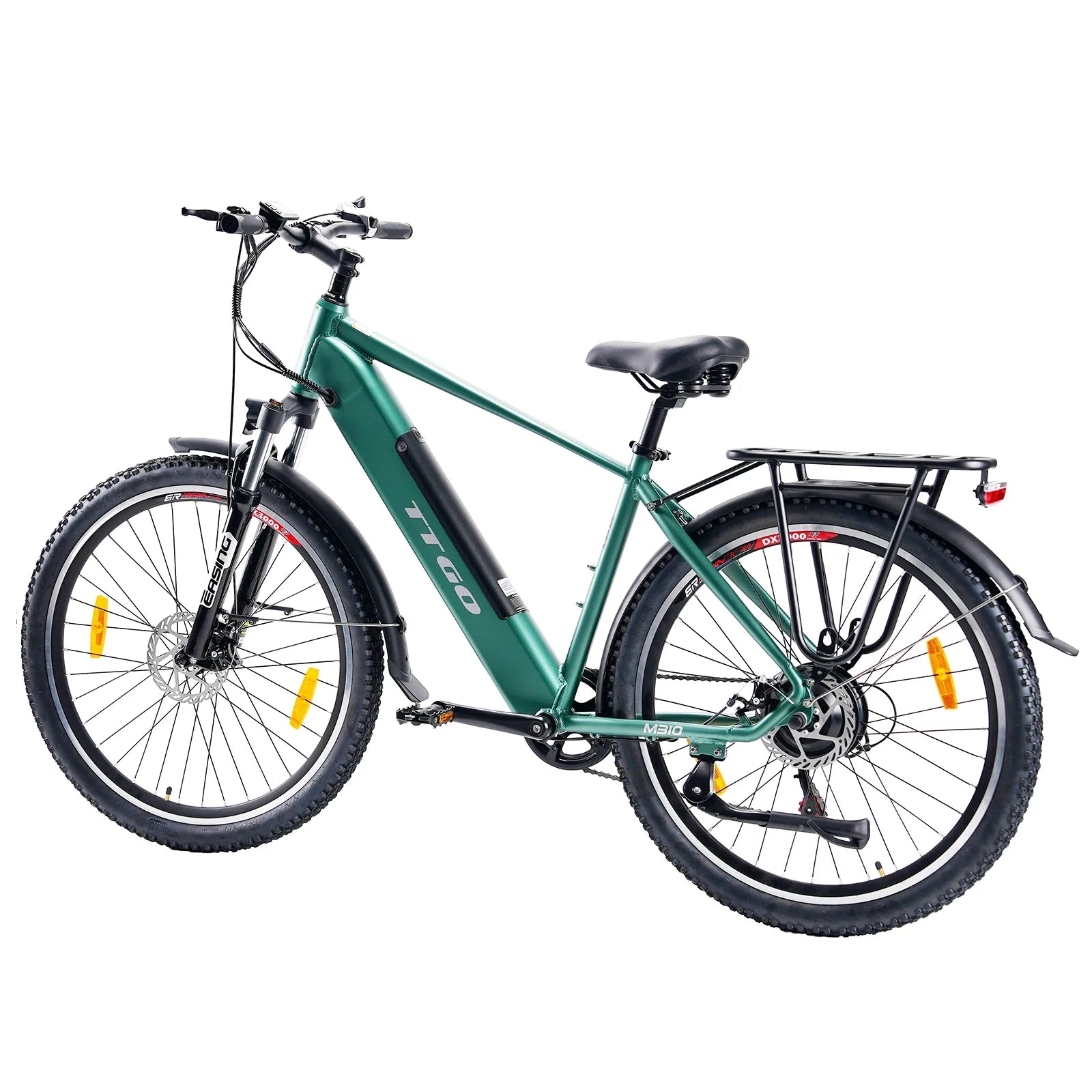 HKM-357267 Electric Mountain Bike 27.5'' with 500W Rear Hub Motor, 7-Speed Gear, Aluminum Frame, 48V Lithium Battery, Disc Brakes