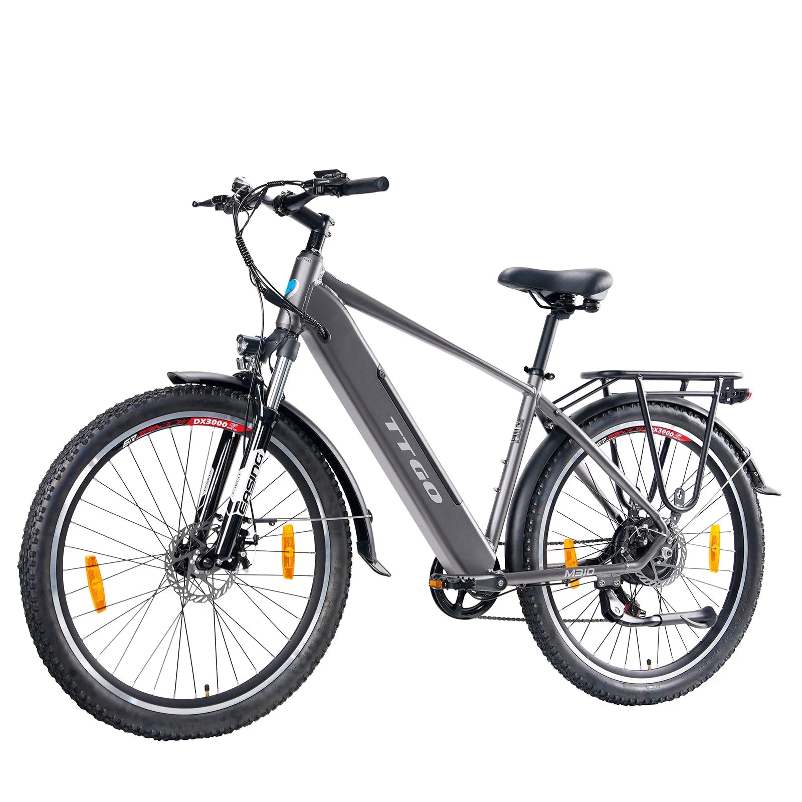 HKM-357267 Electric Mountain Bike 27.5'' with 500W Rear Hub Motor, 7-Speed Gear, Aluminum Frame, 48V Lithium Battery, Disc Brakes