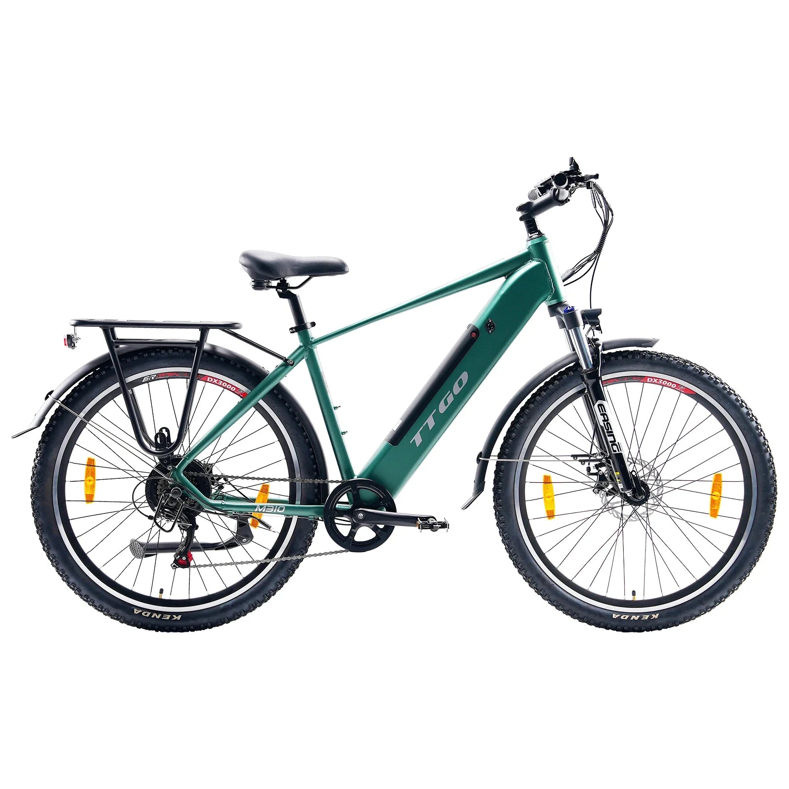 HKM-357267 Electric Mountain Bike 27.5'' with 500W Rear Hub Motor, 7-Speed Gear, Aluminum Frame, 48V Lithium Battery, Disc Brakes