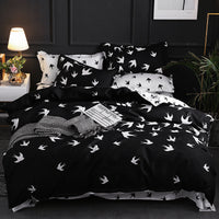 HKM-357267 Four-Piece Personalized Fashion Bedding Set with Geometric Pattern in Various Sizes