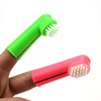 HKM-3574589 Three-Piece Pet Toothbrush Set with Dual-Head Brush and Finger Brushes
