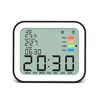 HKM-357459 Battery-Operated Electronic Alarm Clock with Calendar and Backlight, Snooze Function