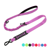 HKM-3576509 Explosion-proof Elastic Dog Leash with Reflective Design - Scalable Nylon Construction, Multiple Color Options