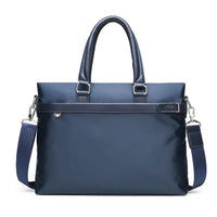 HKM-357651 Men's Waterproof Nylon Travel Briefcase for Work and Business, Laptop Shoulder Bag
