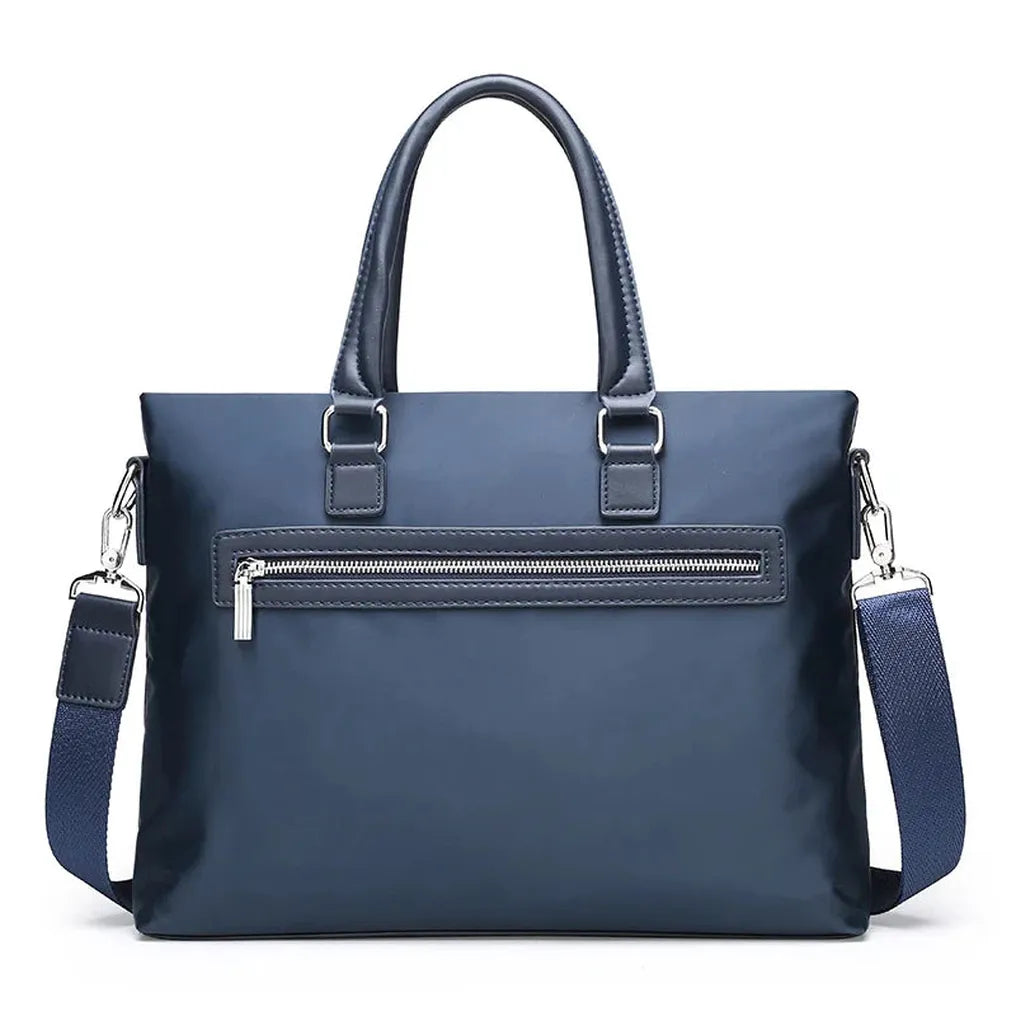 HKM-357651 Men's Waterproof Nylon Travel Briefcase for Work and Business, Laptop Shoulder Bag