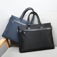 HKM-357651 Men's Waterproof Nylon Travel Briefcase for Work and Business, Laptop Shoulder Bag