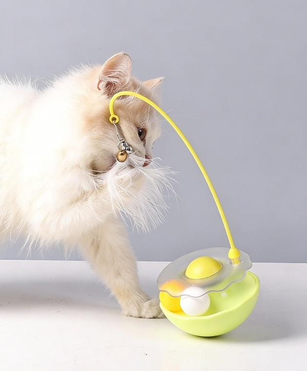 HKM-3577533 Inverted-Stand Mint Ball Toy with Bell for Cat Entertainment and Boredom Relief