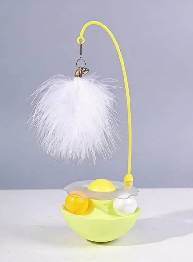 HKM-3577533 Inverted-Stand Mint Ball Toy with Bell for Cat Entertainment and Boredom Relief