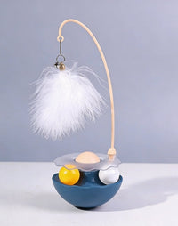 HKM-3577533 Inverted-Stand Mint Ball Toy with Bell for Cat Entertainment and Boredom Relief