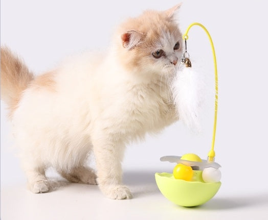 HKM-3577533 Inverted-Stand Mint Ball Toy with Bell for Cat Entertainment and Boredom Relief