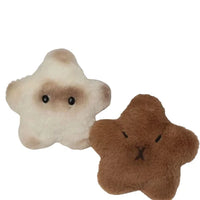HKM-357779 Cute Star Capybara Siamese Cat Pendant Plush Keychain Charm for Creative Couples
