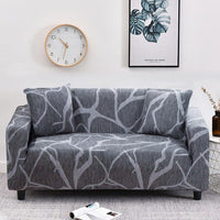 HKM-357779 Fashion Minimalist Elastic Sofa Cover with Print - Fits Up to 300cm