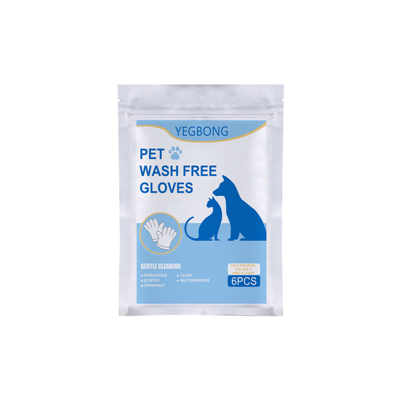 HKM-3578301 Pet Disposable Gloves - 6 Pack Non-woven Aluminum Foil Design, Ideal for Cat Care