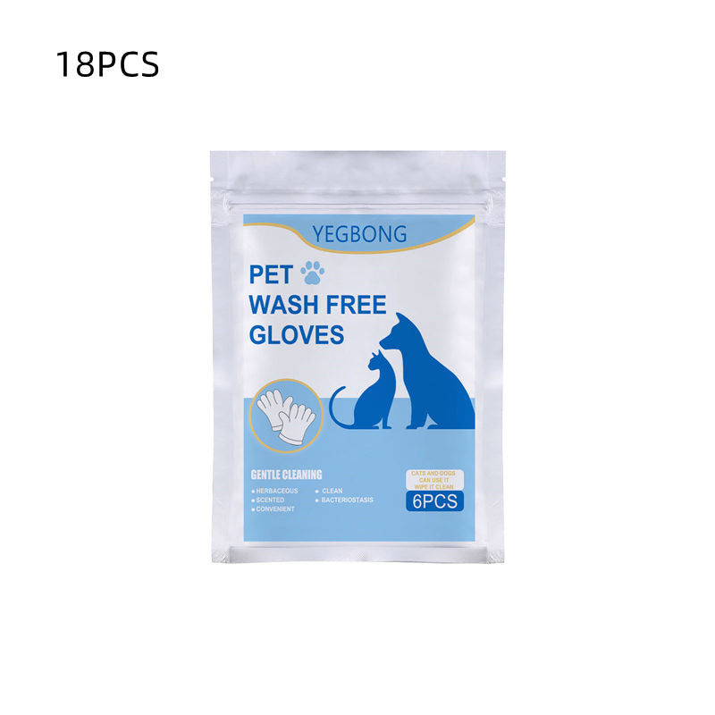 HKM-3578301 Pet Disposable Gloves - 6 Pack Non-woven Aluminum Foil Design, Ideal for Cat Care