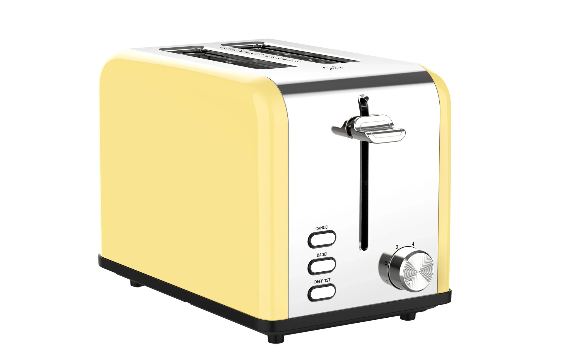 HKM-357843 Extra Wide Slot Stainless Steel 2-Slice Electric Bread Toaster for Household Use