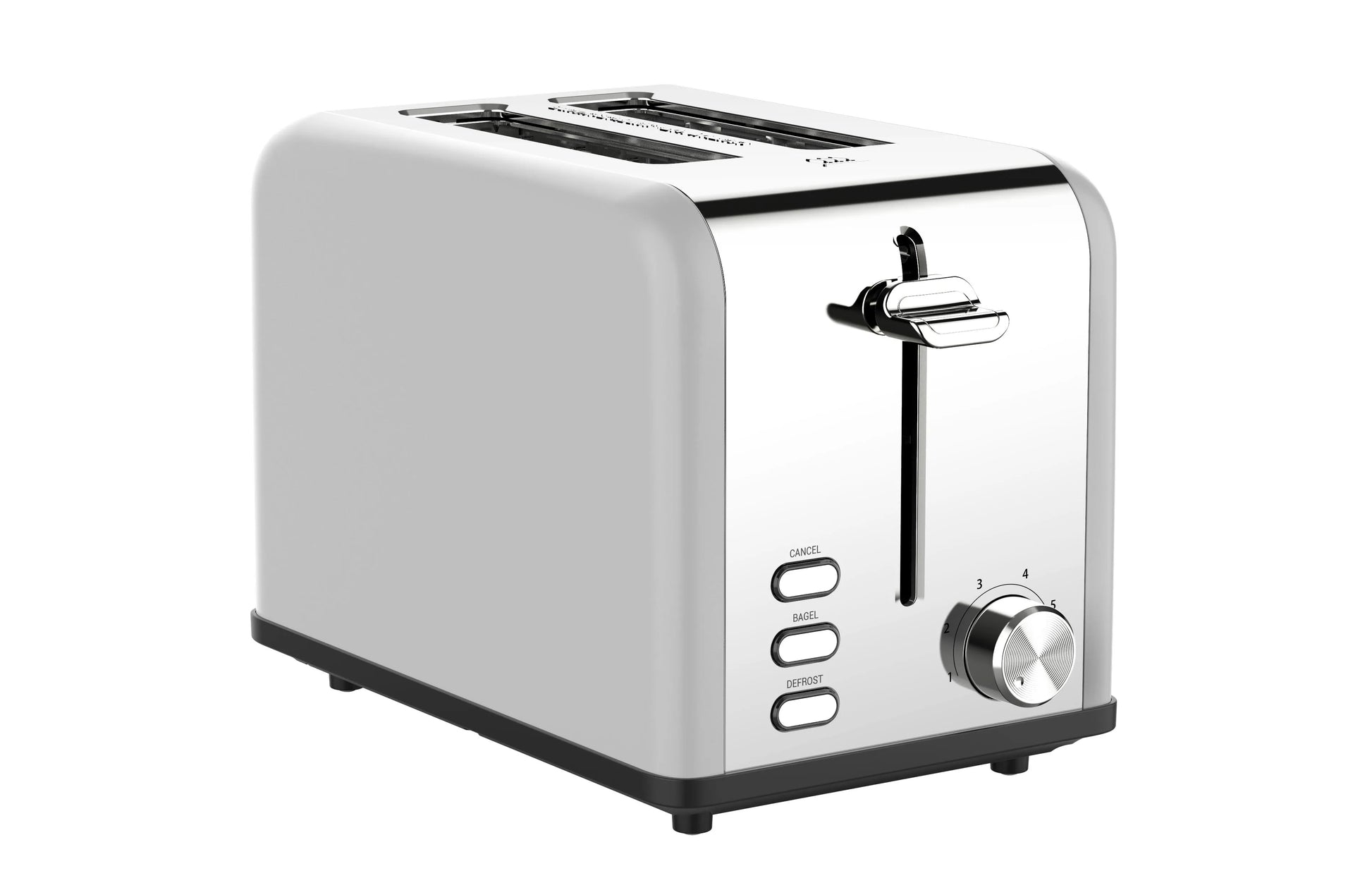 HKM-357843 Extra Wide Slot Stainless Steel 2-Slice Electric Bread Toaster for Household Use