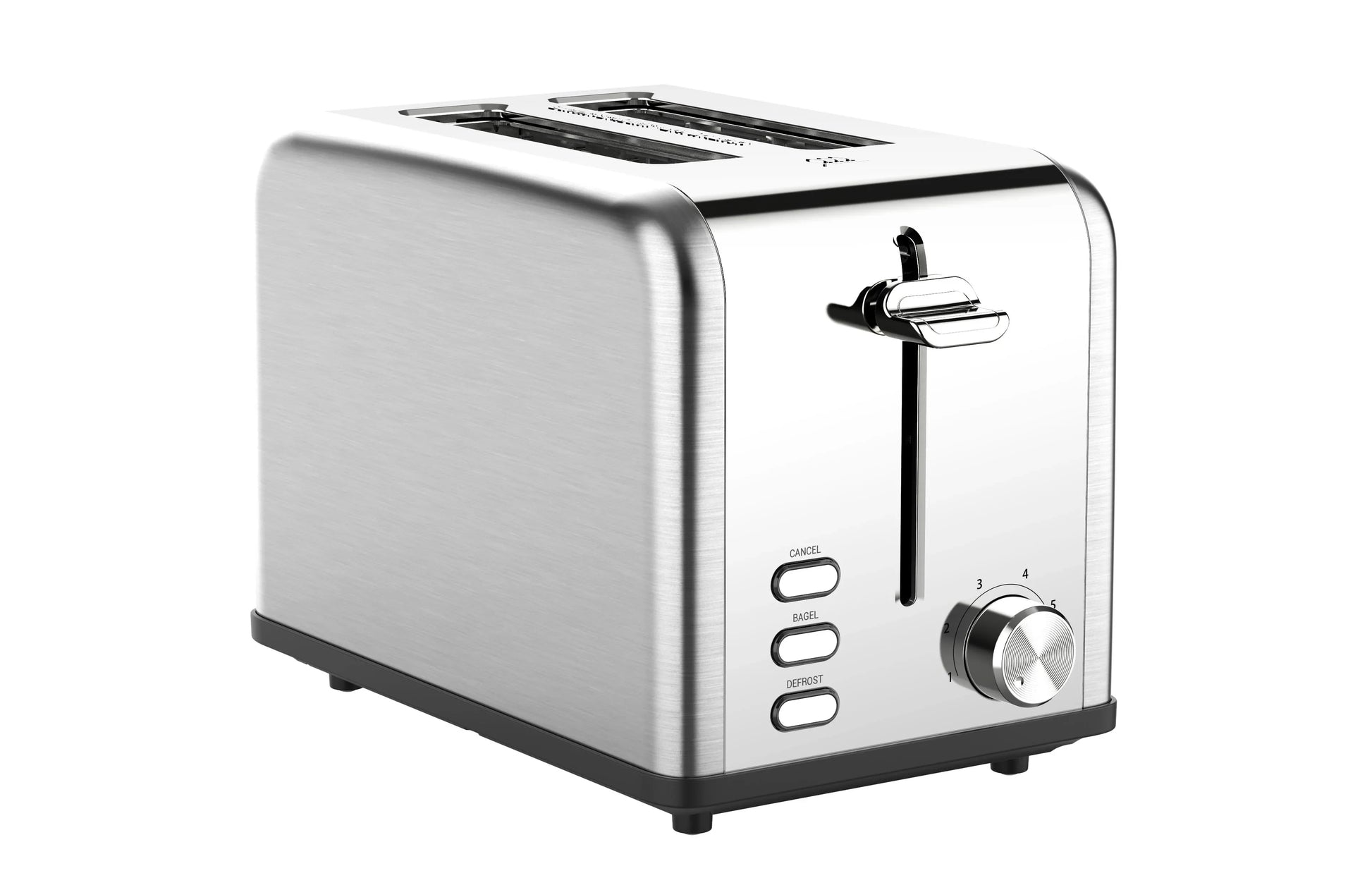 HKM-357843 Extra Wide Slot Stainless Steel 2-Slice Electric Bread Toaster for Household Use