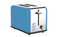 HKM-357843 Extra Wide Slot Stainless Steel 2-Slice Electric Bread Toaster for Household Use