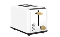 HKM-357843 Extra Wide Slot Stainless Steel 2-Slice Electric Bread Toaster for Household Use