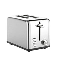 HKM-357843 Extra Wide Slot Stainless Steel 2-Slice Electric Bread Toaster for Household Use