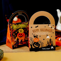 HKM-357907 Retro Halloween Candy Box Handbag - Paper, 12x6.5x18 cm