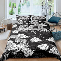 HKM-358099 3D Animal Digital Printed Bedding Set - Floral Design, Multiple Sizes Available