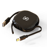 HKM-358163 Three-in-One Telescopic Magnetic Charging Cable for Android, Apple, and Type-C Devices, 1m Length