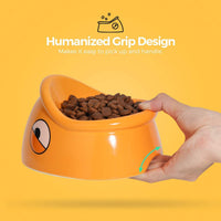HKM-3582653 Ceramic Pet Food Bowl with Heightened Design for Cats and Small Animals