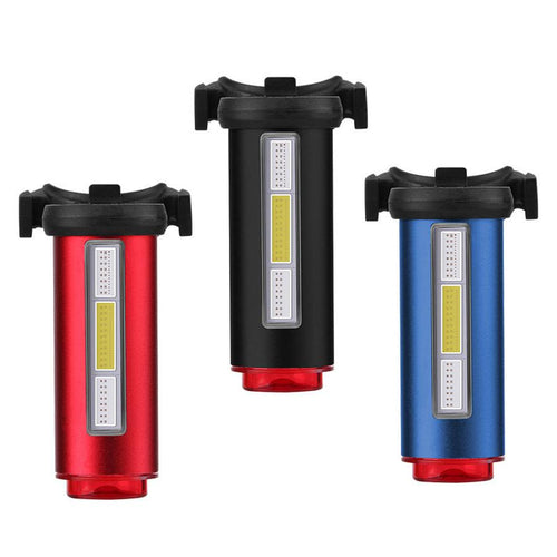 HKM-358291 Three-Color Dimming USB Rechargeable Bicycle Taillight for Enhanced Safety