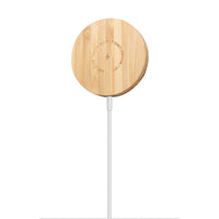 HKM-358355 Bamboo Wireless Charging Pad for Apple 12 – Magnetic Fast Charge, USB-C, 15W output