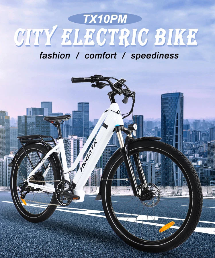 HKM-358419 26-Inch Adult Electric Mountain Bike with 27-Speed Gears and 48V Lithium Battery