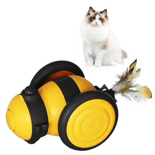 HKM-358611 Interactive USB Chargeable Automatic Bee Cat Toy for Engaging Playtime