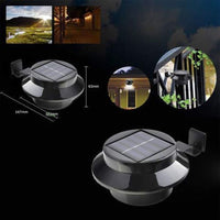 HKM-358611 Solar-Powered 3-LED Wall Light for Corridors and Outdoor Spaces
