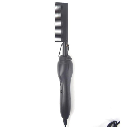 HKM-358739 Electric Hair Straightening and Curling Comb - Dry and Wet Use with Copper Teeth - 29.5cm