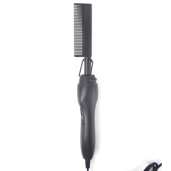 HKM-358739 Electric Hair Straightening and Curling Comb - Dry and Wet Use with Copper Teeth - 29.5cm