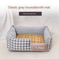 HKM-3588285 Removable and Washable Houndstooth Pet Bed for Cats – Four Seasons Universal Design
