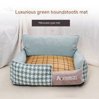 HKM-3588285 Removable and Washable Houndstooth Pet Bed for Cats – Four Seasons Universal Design