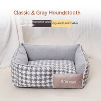 HKM-3588285 Removable and Washable Houndstooth Pet Bed for Cats – Four Seasons Universal Design