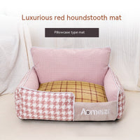 HKM-3588285 Removable and Washable Houndstooth Pet Bed for Cats – Four Seasons Universal Design