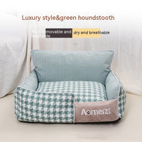 HKM-3588285 Removable and Washable Houndstooth Pet Bed for Cats – Four Seasons Universal Design