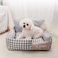 HKM-3588285 Removable and Washable Houndstooth Pet Bed for Cats – Four Seasons Universal Design