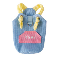 HKM-3588797 Spring and Summer Cat Macaron Pocket Traction Sling Clothes in Ollie Pink and Bondi Blue
