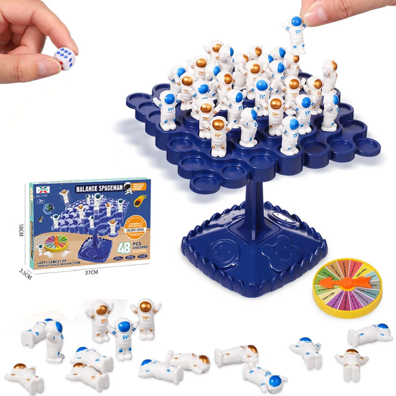 HKM-359059 Frog Astronaut Panda Balancing Board Game for Two Players - Educational Toy for Kids