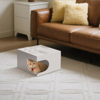 HKM-3591869 Multi-Functional Cat Station with Hidden Bed and Modular Storage Solutions
