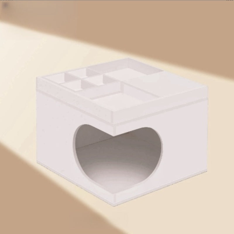 HKM-3591869 Multi-Functional Cat Station with Hidden Bed and Modular Storage Solutions
