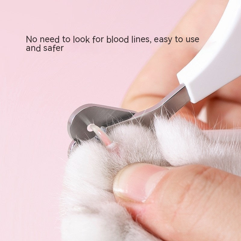 HKM-3591997 Cat Nail Clippers with Anti-Bleeding Design ¨C Round Tip Nail Scissors for Small and Medium Cats