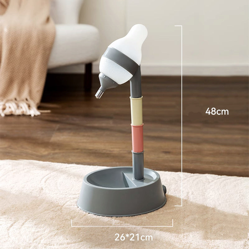 HKM-3592381 Height Adjustable Pet Water Dispenser with Detachable Bowl and Stable Drinking Nozzle