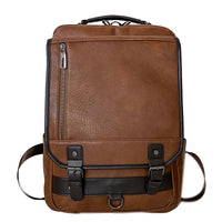 HKM-359315 Stylish Black Genuine Leather Business Backpack for Men