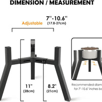 HKM-3594173 Adjustable Pet Bowl with Iron Bracket for Convenient Feeding